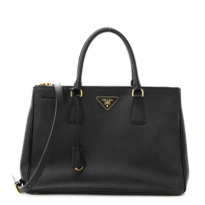 Prada Saffiano Medium Galleria Double Zip Tote Black 1 of 13
