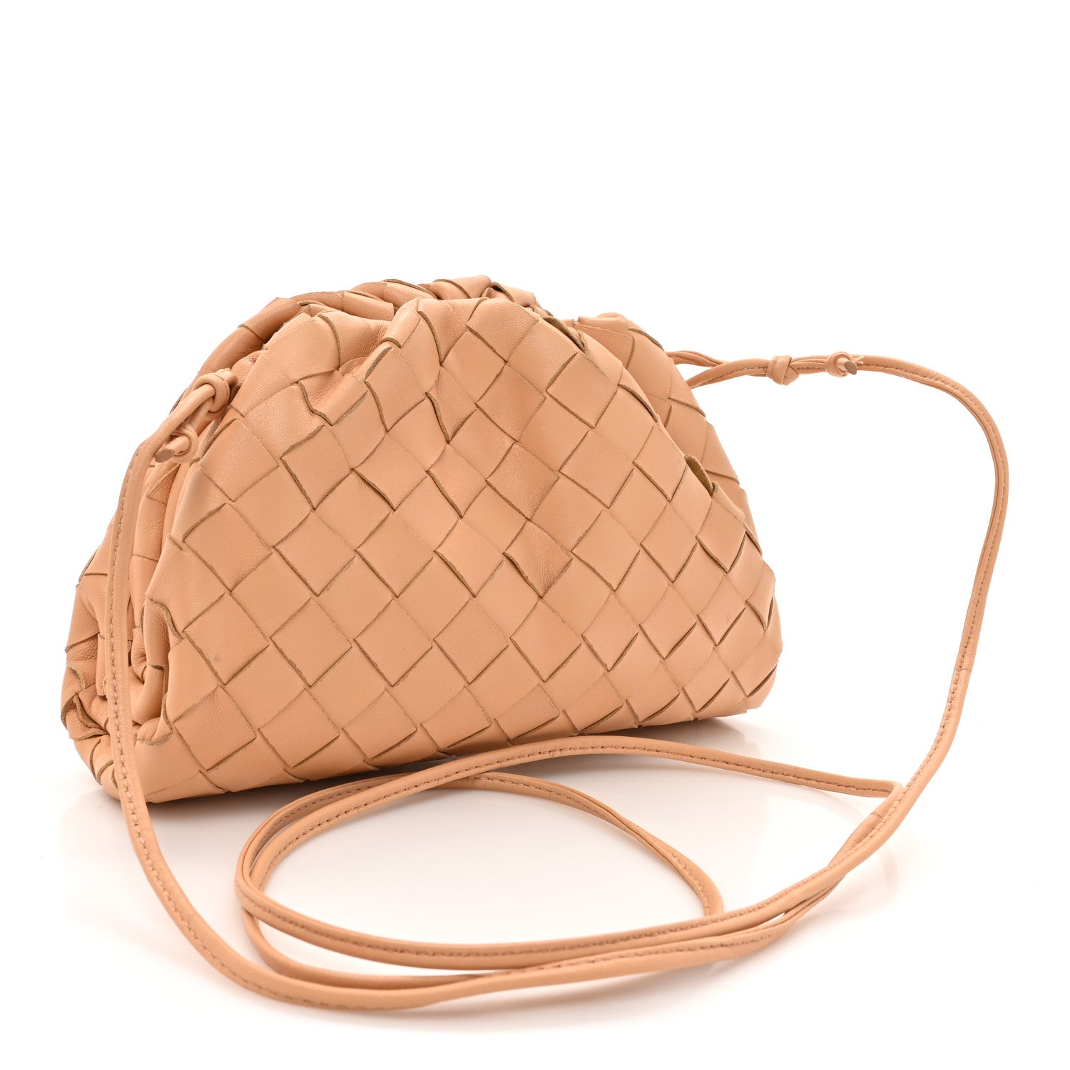 Bottega Veneta Nappa Intrecciato The Mini Pouch Almond 3 of 10