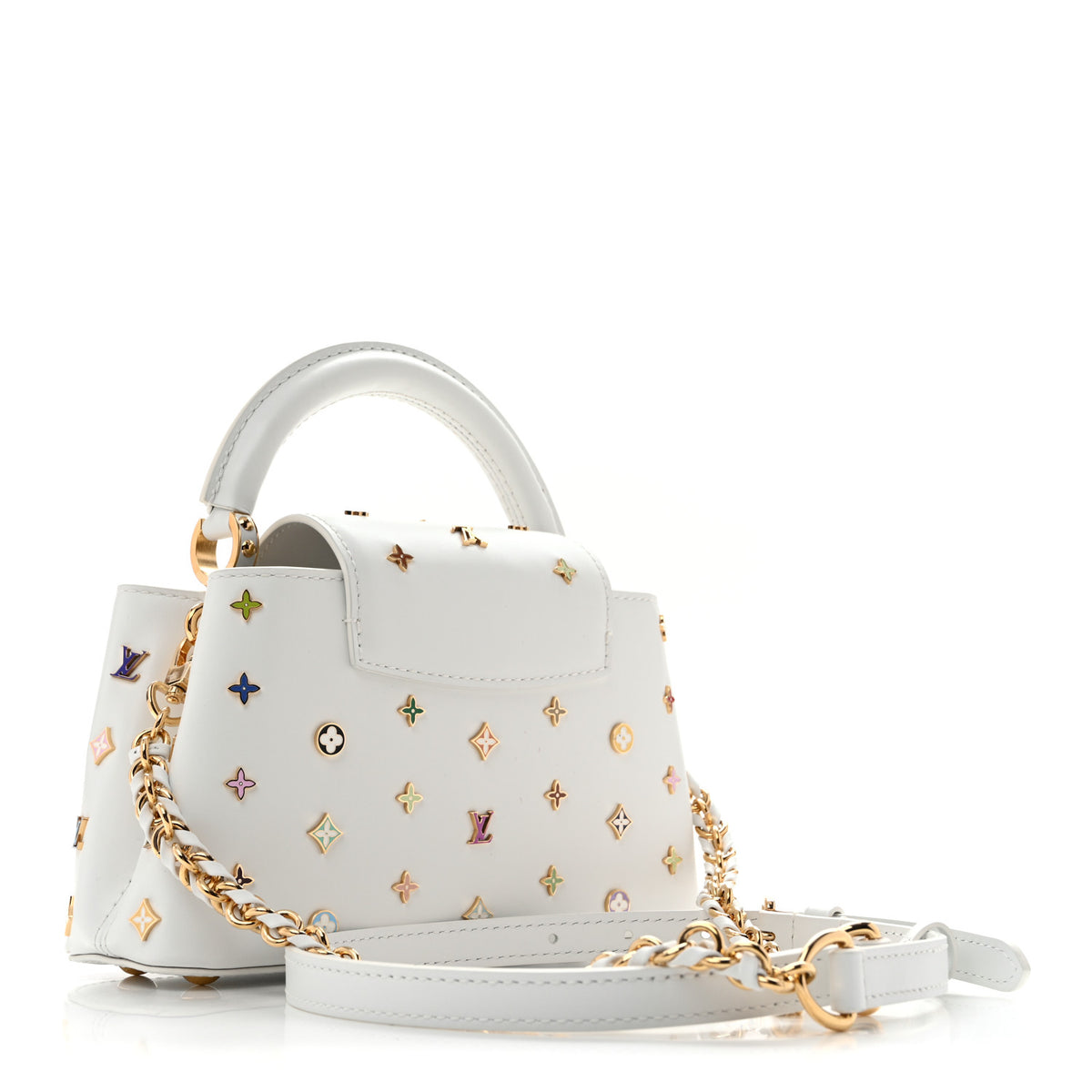 Louis Vuitton LV X TM Cowhide Mini Capucines East West Multicolor 3 of 10