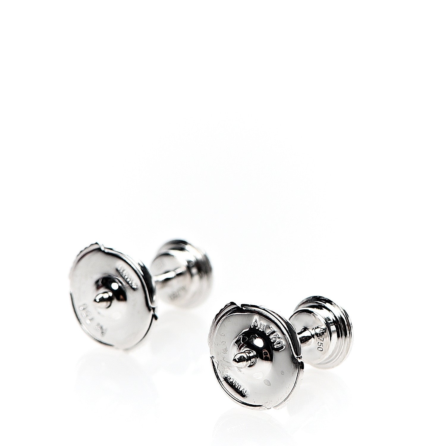Cartier 18K White Gold Diamond MM D'Amour Earrings 3 of 6