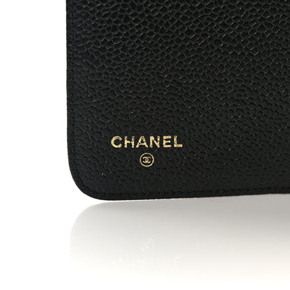 Chanel Caviar CC Medium Ring Agenda Planner Black 6 of 6