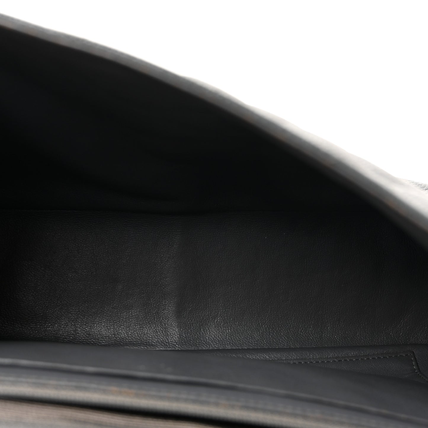 Caviar Quilted Jumbo Single Flap Grey