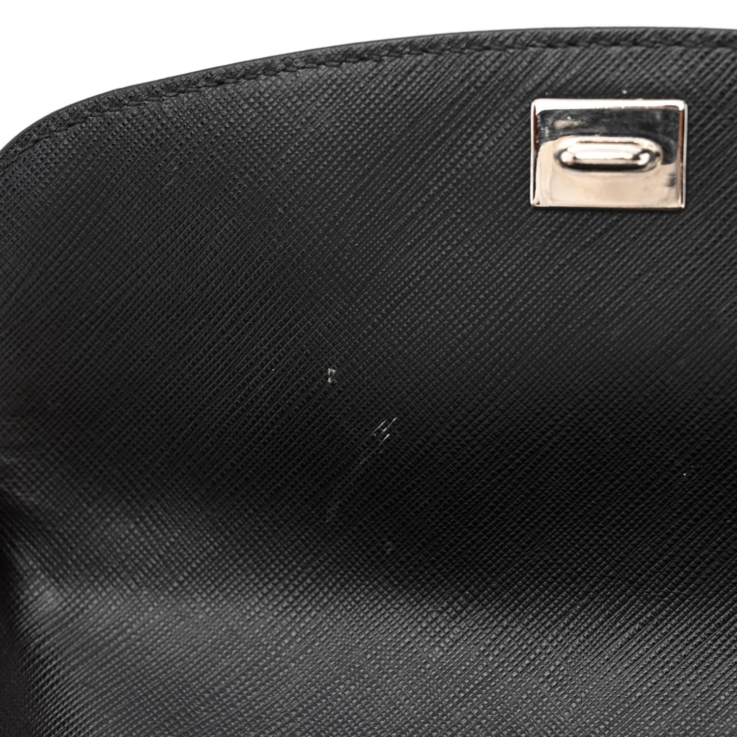 Salvatore Ferragamo Saffiano Sandrine Shoulder Bag Black 13 of 16