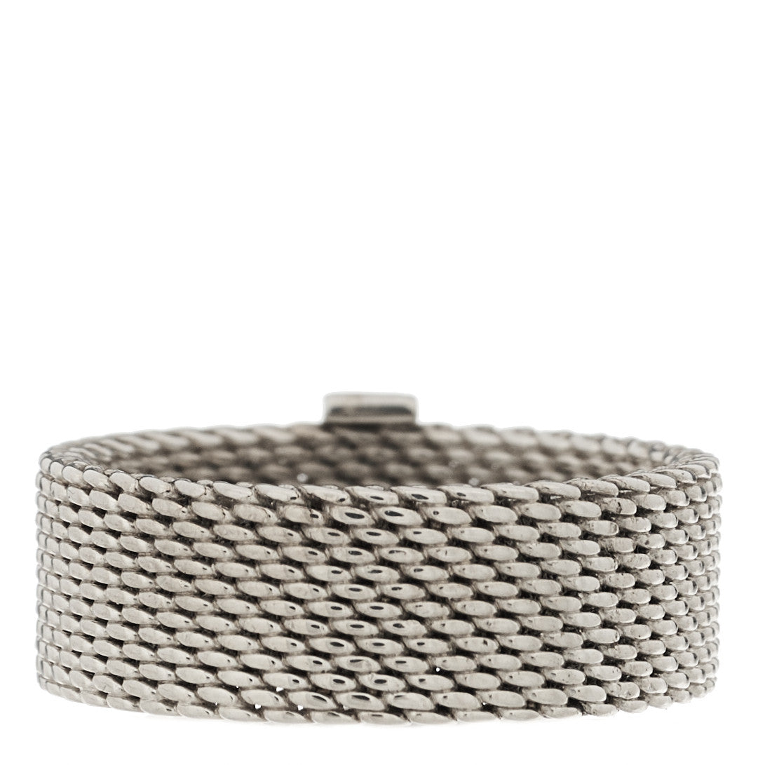 Sterling Silver Diamond Somerset Mesh Ring 52 6
