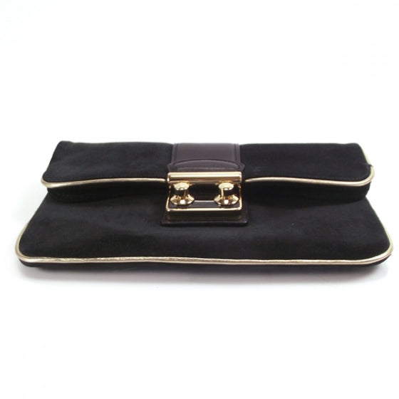Louis Vuitton Suede SC Slim Clutch Coal 4 of 7