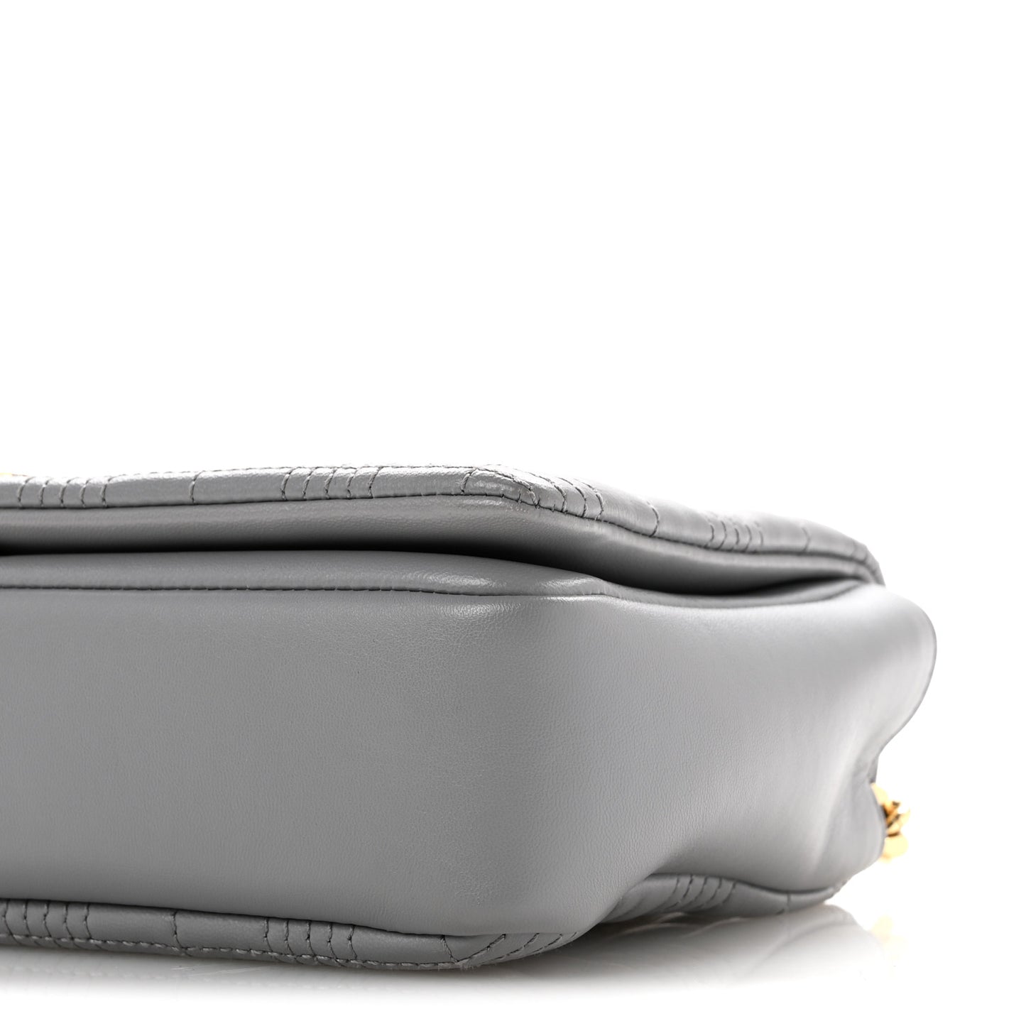 Lambskin Quilted Small Lola Bag Grey