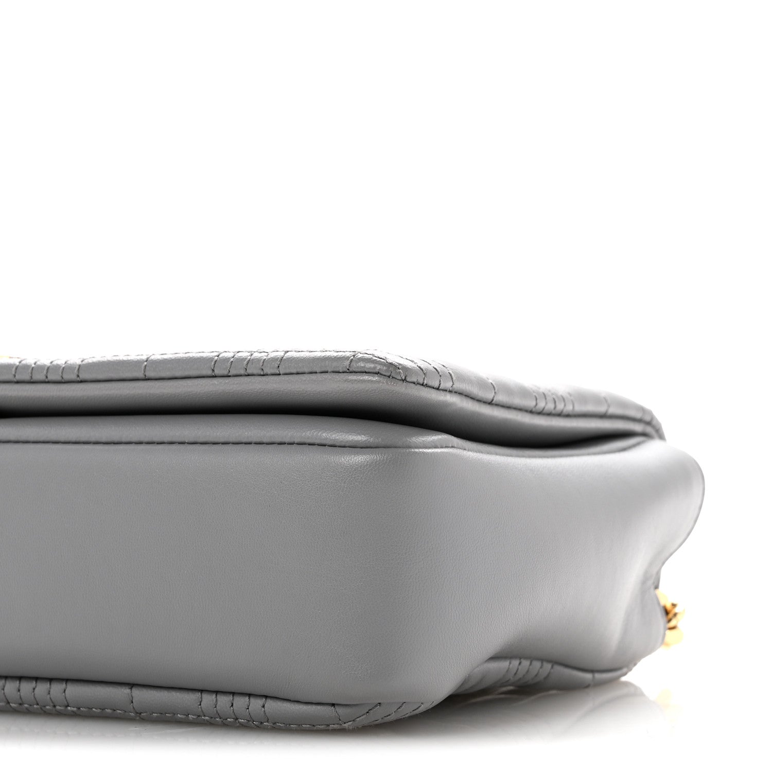 Burberry Lambskin Quilted Small Lola Bag Grey 10 of 14