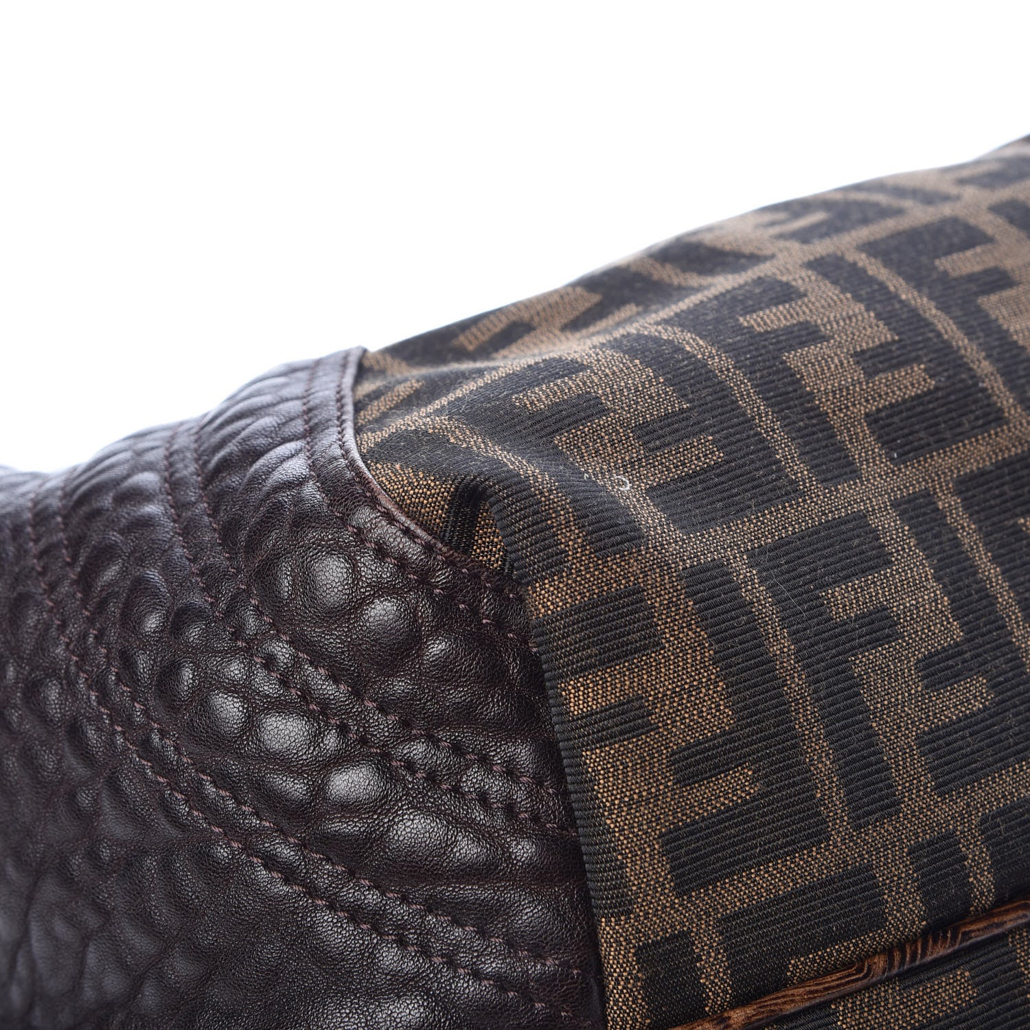 Fendi Zucca Nappa Nuvolata Vitello Tortuga Spy Tobacco Moro 14 of 18
