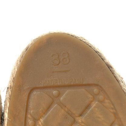 Chanel Lambskin CC Espadrilles 38 Black 7 of 10