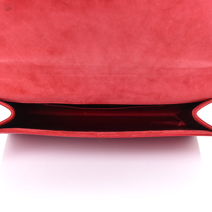Saint Laurent Patent Monogram Large Belle De Jour Clutch Red 5 of 8