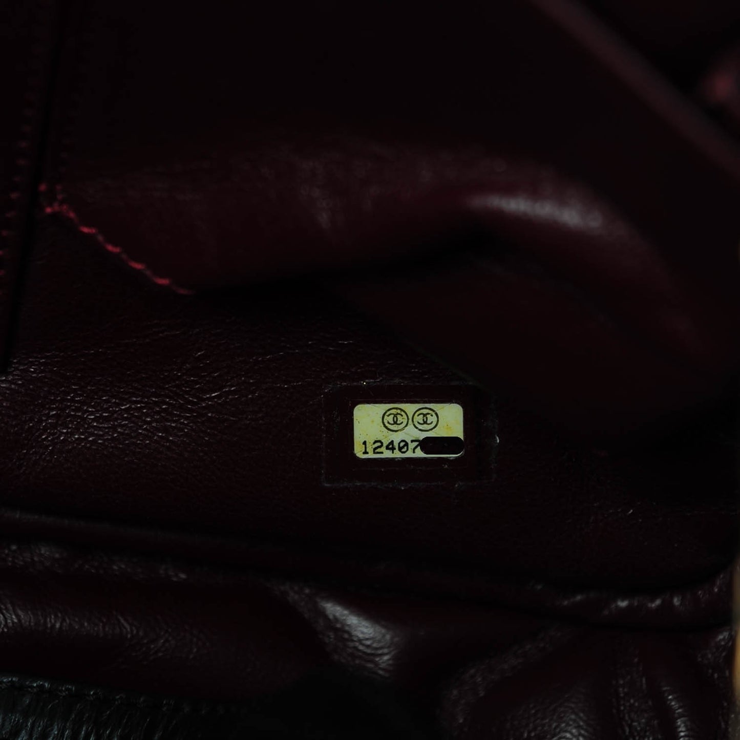 Aged Calfskin Quilted Large Reissue Camera Case Black