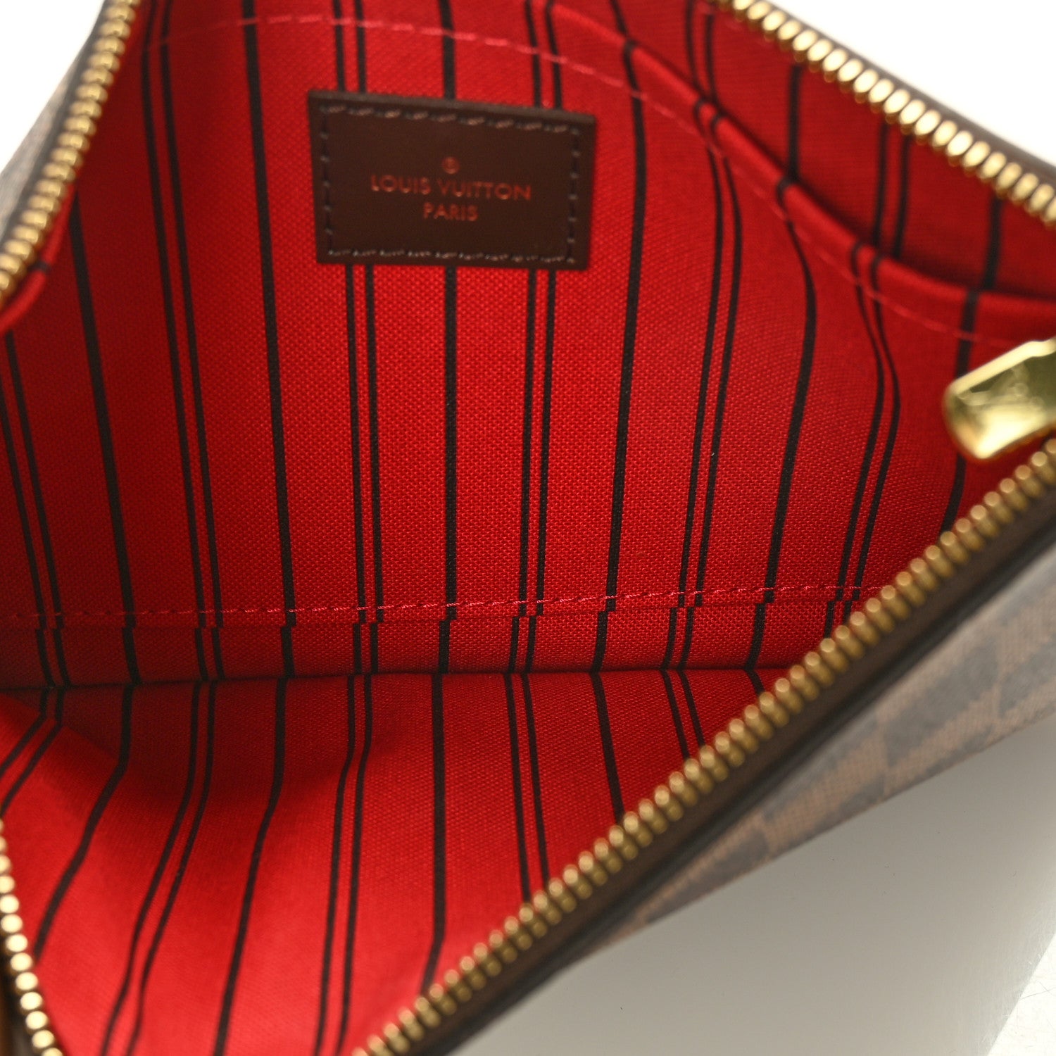 Louis Vuitton Damier Ebene Neverfull MM GM Pochette 4 of 5