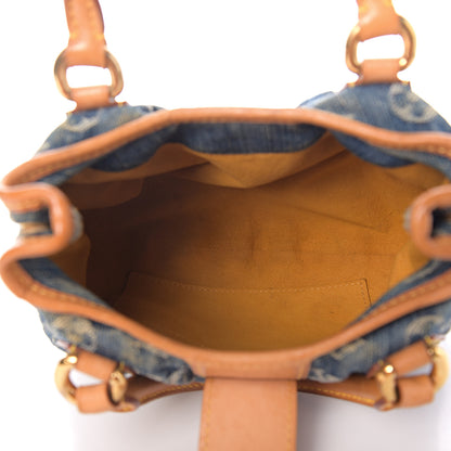 Louis Vuitton Monogram Denim Pleaty Blue 4 of 9
