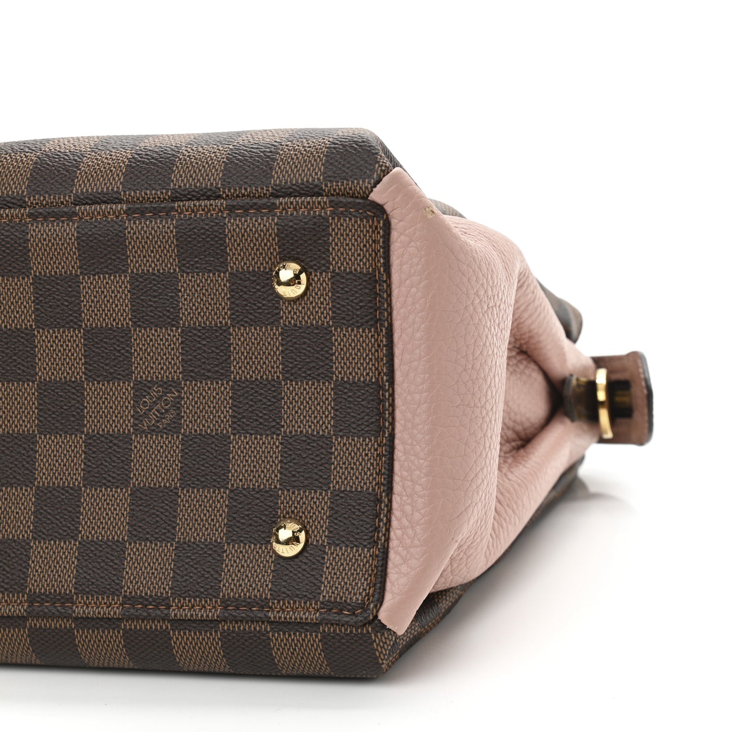 Cuir Taurillon Damier Ebene Normandy Magnolia