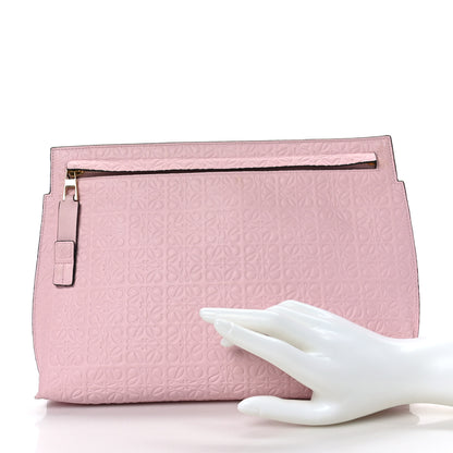 Loewe Calfskin Embossed Repeat T Pouch Soft pink 2 of 8
