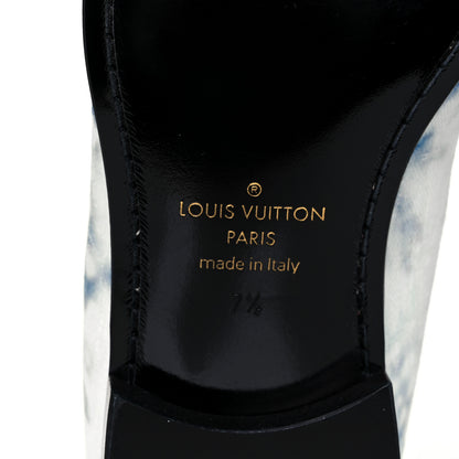 Louis Vuitton Monogram Denim Tie Dye Mens Auteuil Slippers 7.5 Navy Blue 7 of 8