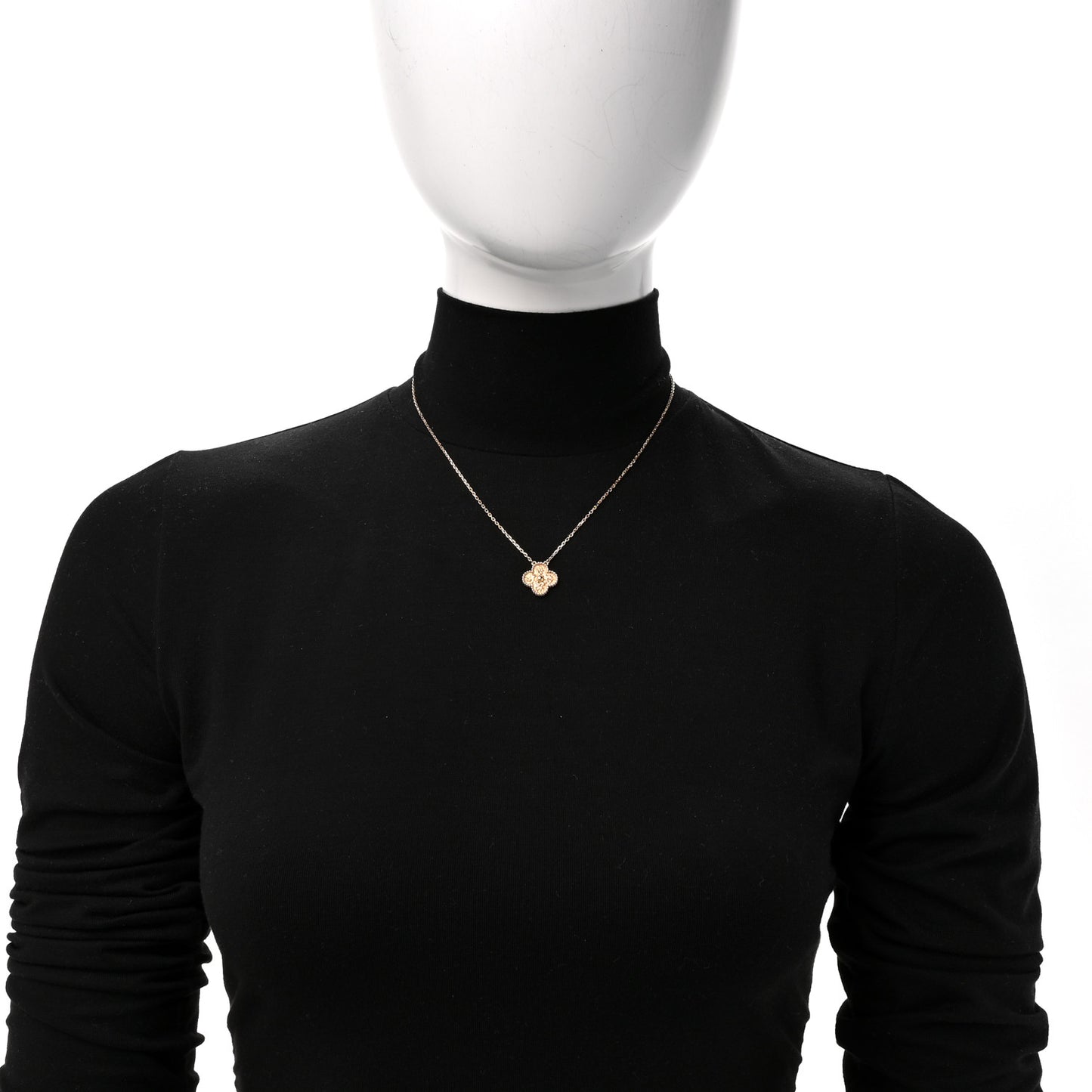 18K Yellow Gold Vintage Alhambra Pendant Necklace