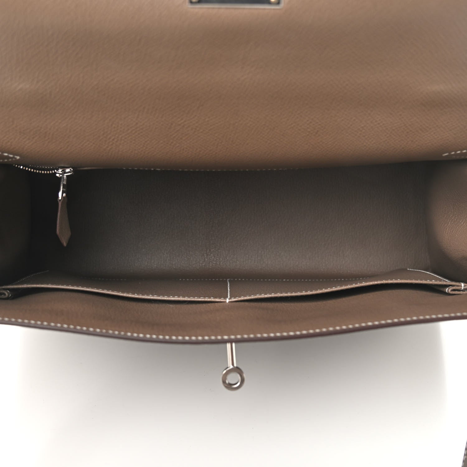 Hermes Epsom Horseshoe Kelly Sellier 35 Etoupe 5 of 10