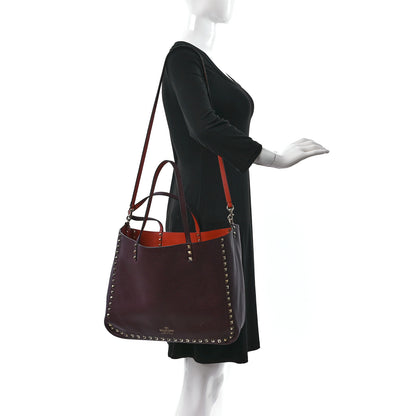 Valentino Garavani Grained Calfskin Rockstud Reversible Tote 2 of 22