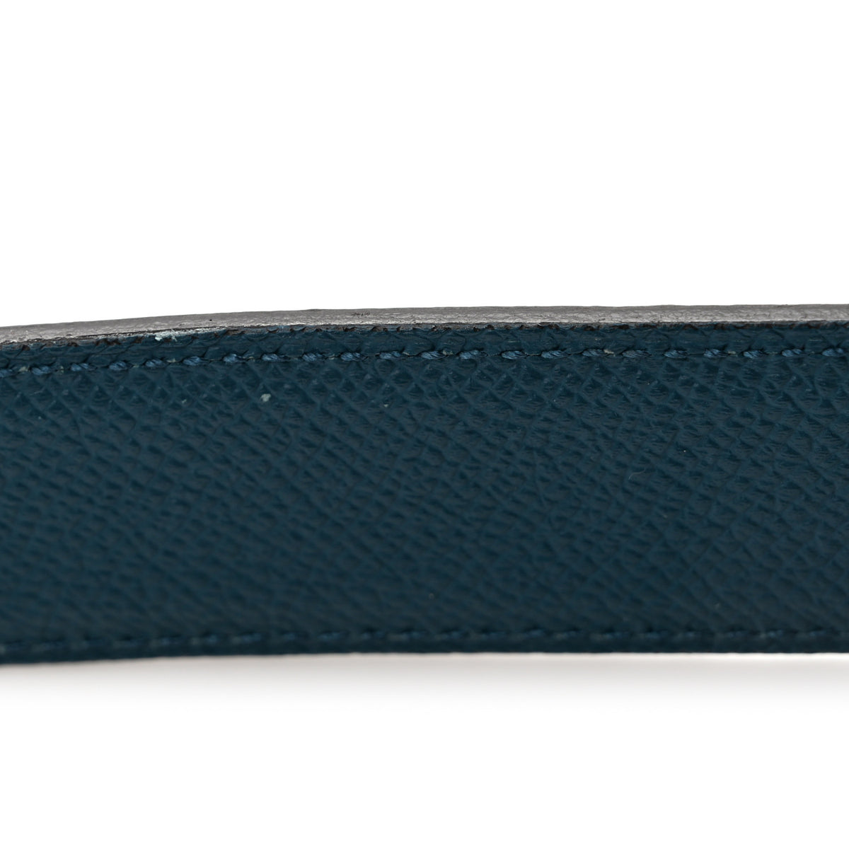 Hermes Epsom PVD Plated 32mm H Belt 85 34 Vert Bosphore Deep Blue 5 of 5