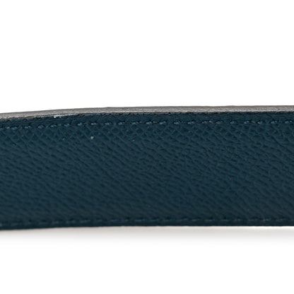 Hermes Epsom PVD Plated 32mm H Belt 85 34 Vert Bosphore Deep Blue 5 of 5