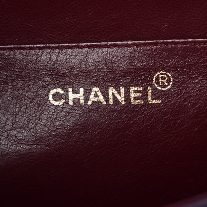 Chanel Lambskin Quilted XL Jumbo Single Flap Black 6 of 10