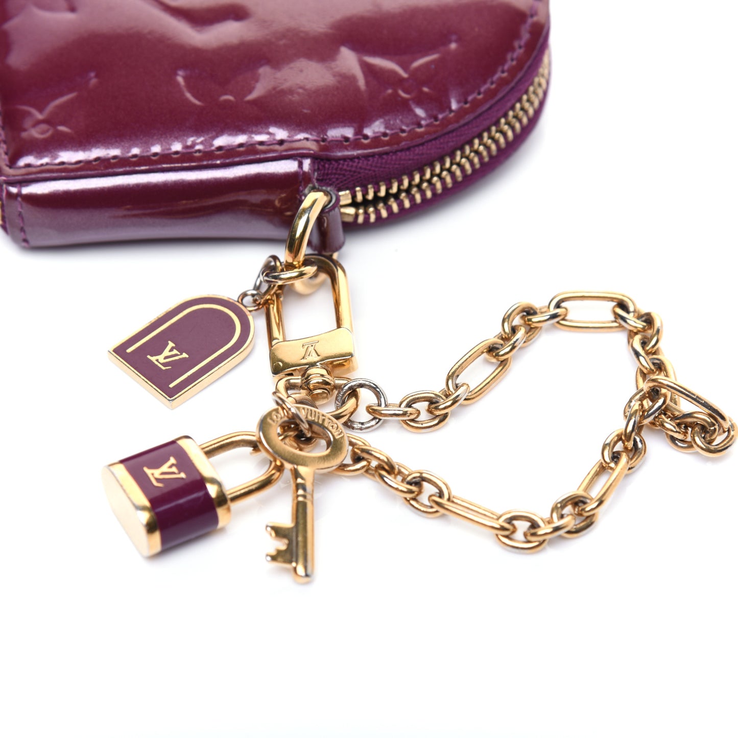 Vernis Heart Coin Purse Violet