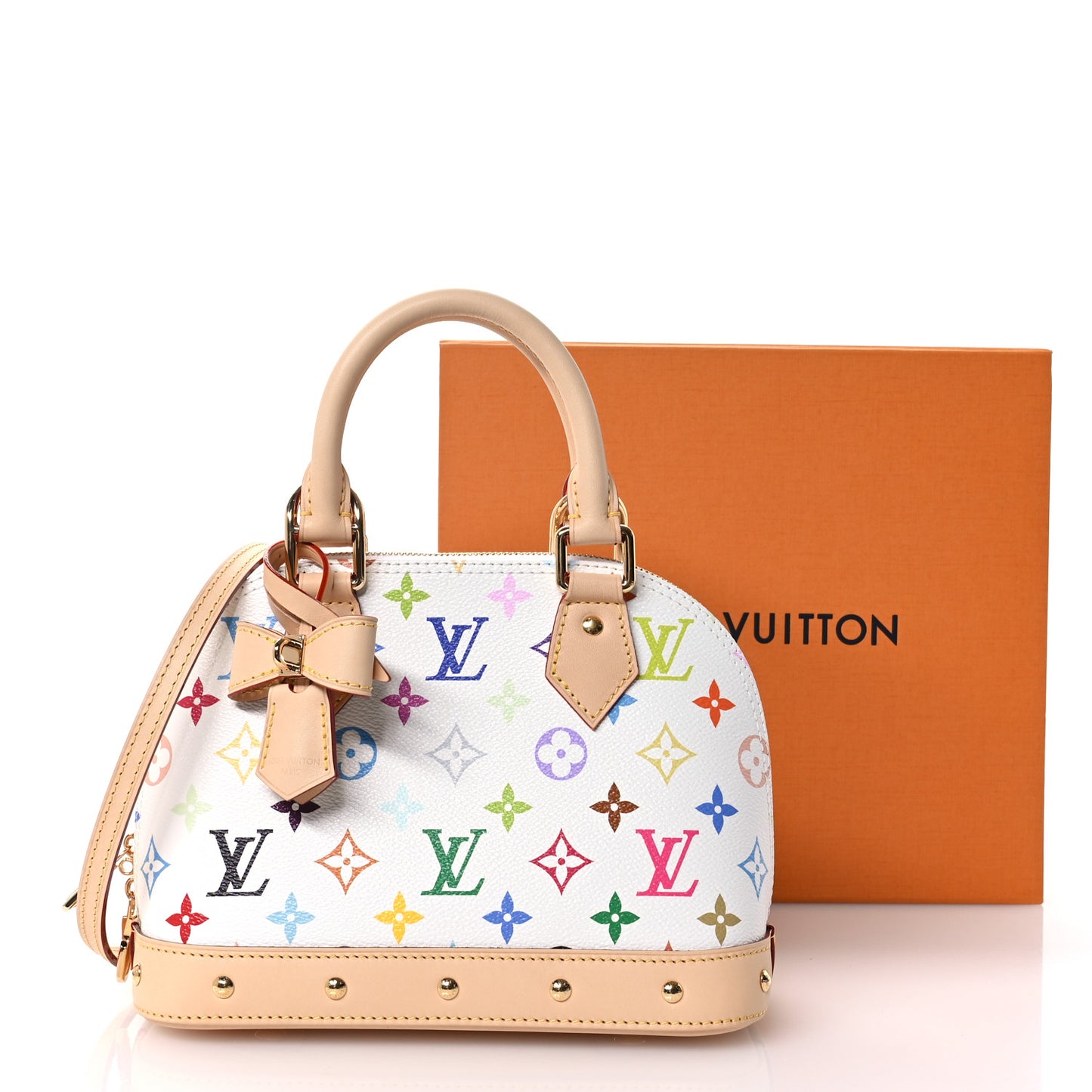 LV x TM Monogram Multicolor Alma BB White