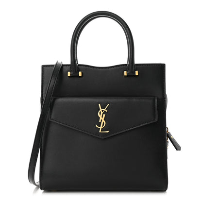 Saint Laurent Grain De Poudre Small Uptown Tote Black 1 of 14