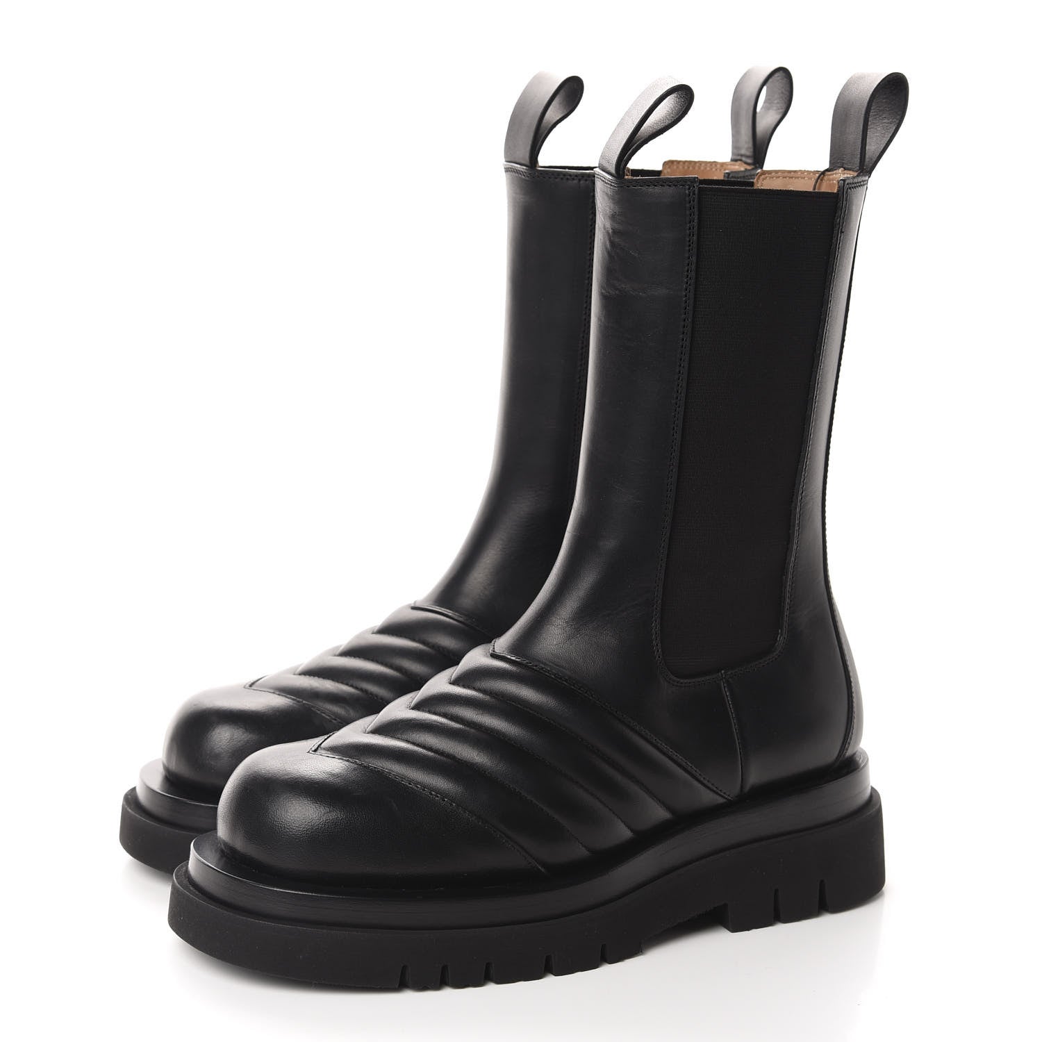 Bottega Veneta Calfskin Chelsea Boots 39 Black 3 of 10
