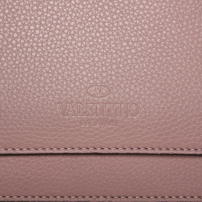Valentino Garavani Pebbled Calfskin Joylock Flap Messenger Bag Lipstick 7 of 9