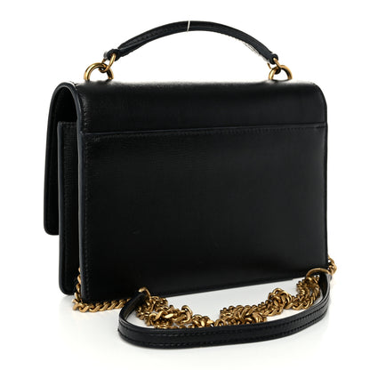 Saint Laurent Calfskin Monogram Sunset Chain Wallet Black 3 of 9