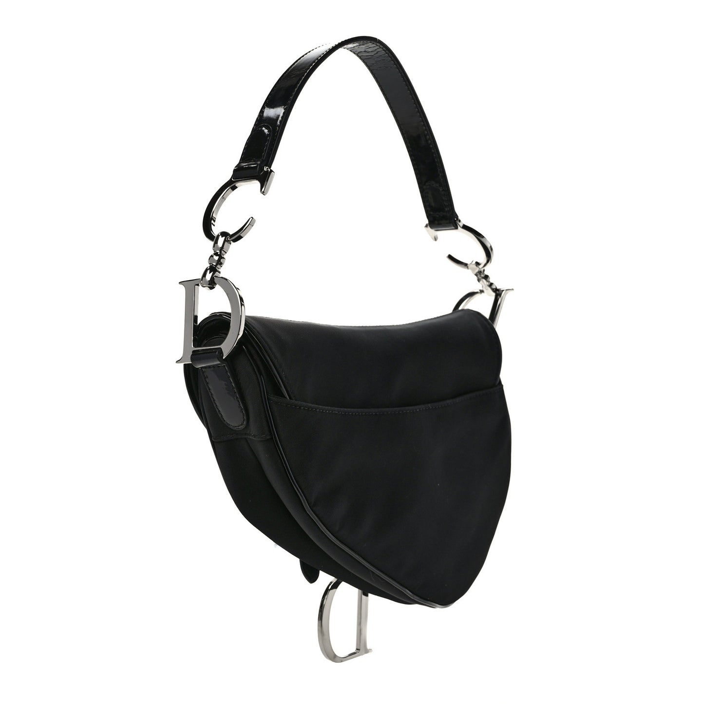 Nylon Saddle Bag Black
