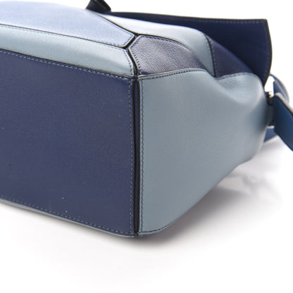 Loewe Calfskin Small Puzzle Bag Marine Stone Steel Blue 7 of 11