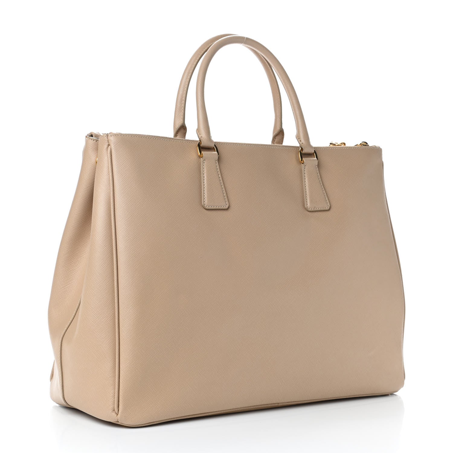 Prada Saffiano Lux Extra Large Galleria Double Zip Tote Sabbia 2 of 7