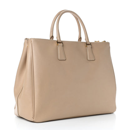 Prada Saffiano Lux Extra Large Galleria Double Zip Tote Sabbia 2 of 7