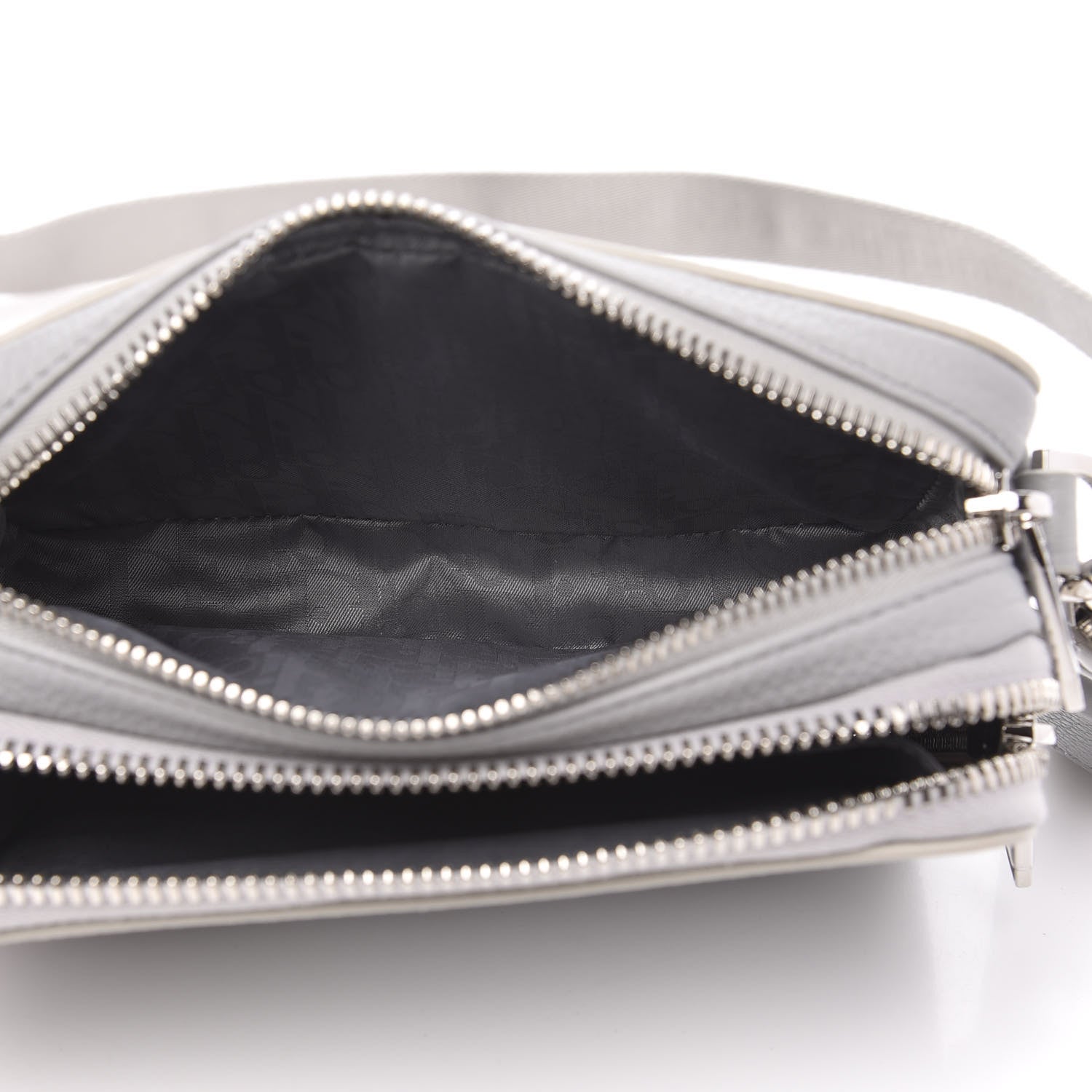 Christian Dior X AIR JORDAN Grained Calfskin Crossbody Grey 4 of 11