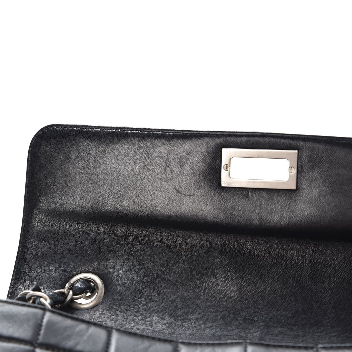Lambskin Reissue Chocolate Bar Flap Black