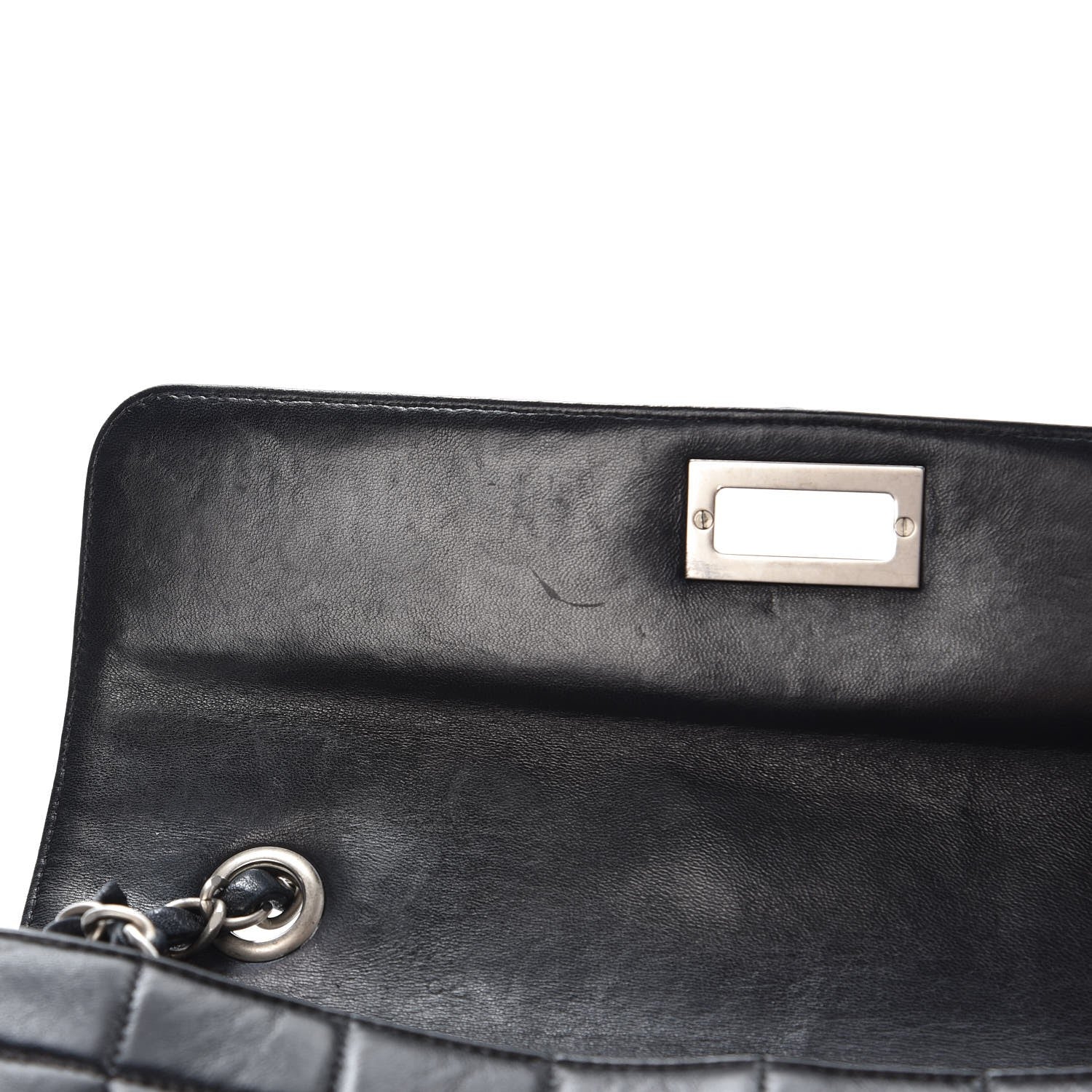 Chanel Lambskin Reissue Chocolate Bar Flap Black 12 of 13
