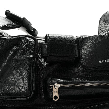 Balenciaga Agneau Arena Superbusy Messenger Bag Black 8 of 10