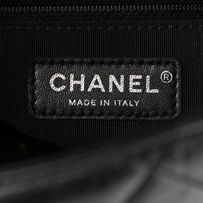 Chanel Crumpled Calfskin Medium Chain All Over Flap Black 6 of 12