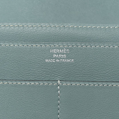 Hermes Evercolor Dogon Duo Wallet Ciel 7 of 10