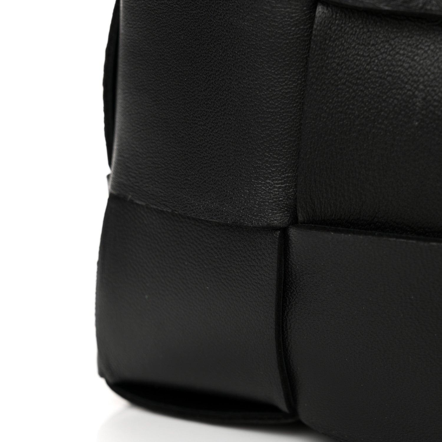 Bottega Veneta Lambskin Maxi Intrecciato Brick Cassette Bag Black 13 of 15