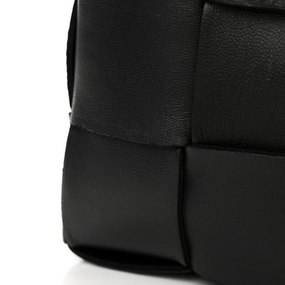Bottega Veneta Lambskin Maxi Intrecciato Brick Cassette Bag Black 13 of 15