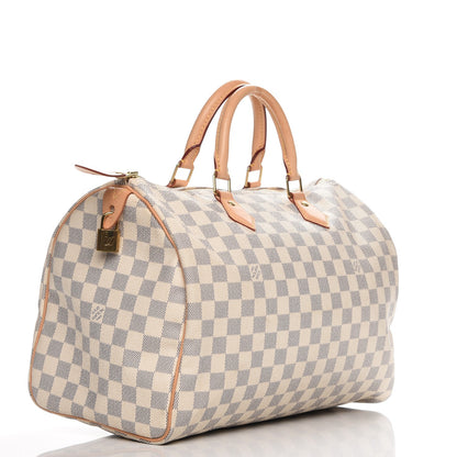 Louis Vuitton Damier Azur Speedy 35 3 of 9