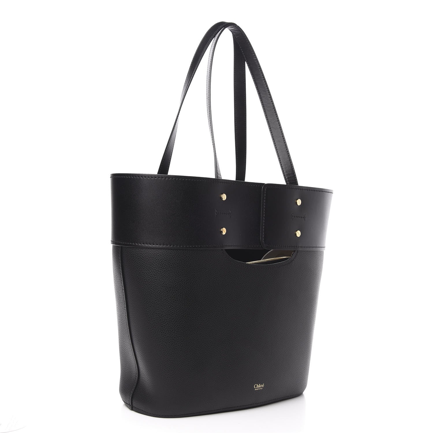 Chloe Smooth Grained Calfskin Medium Aby Tote Black 3 of 10