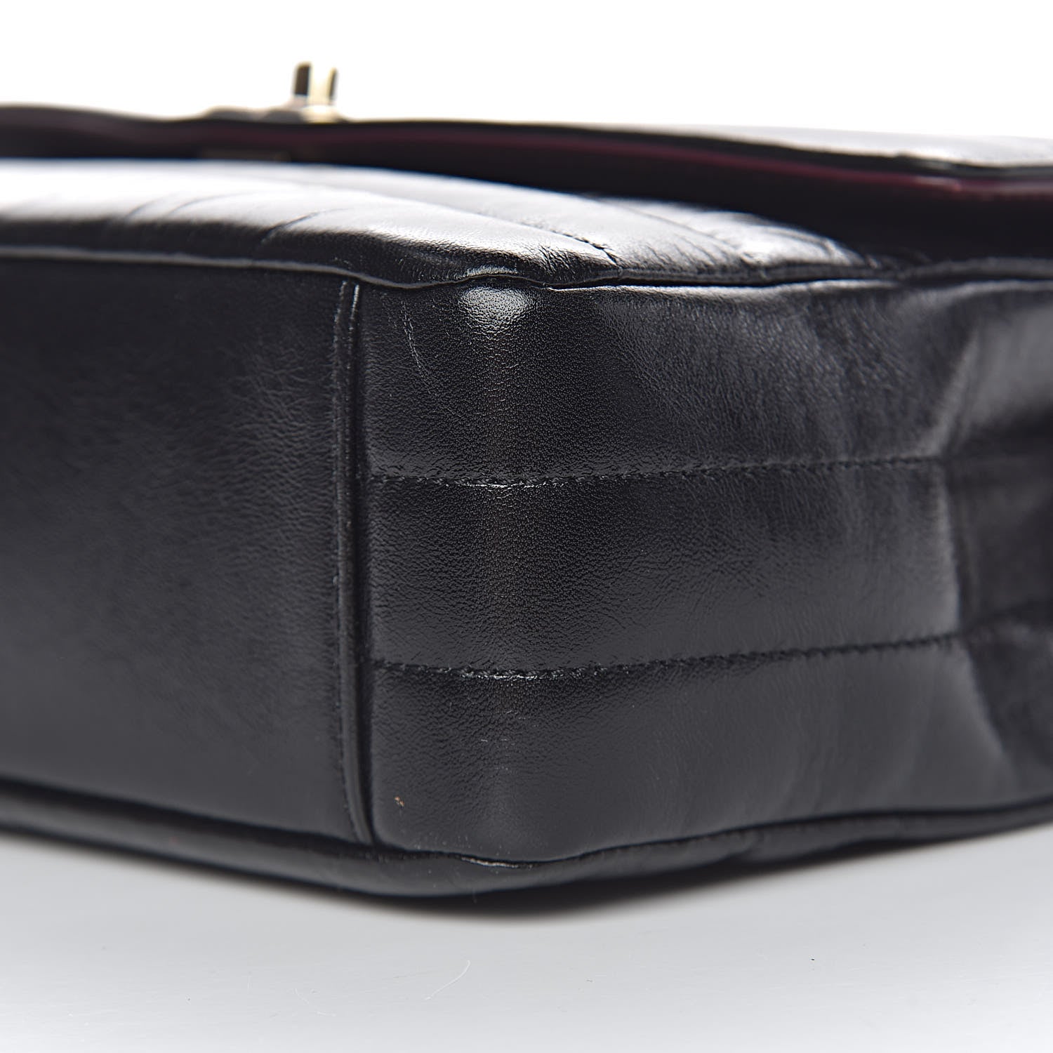 Chanel Shiny Lambskin Chevron Quilted Miroir Black 11 of 11