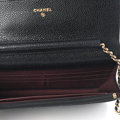 Chanel Caviar Quilted Wallet On Chain WOC Black 5 of 9