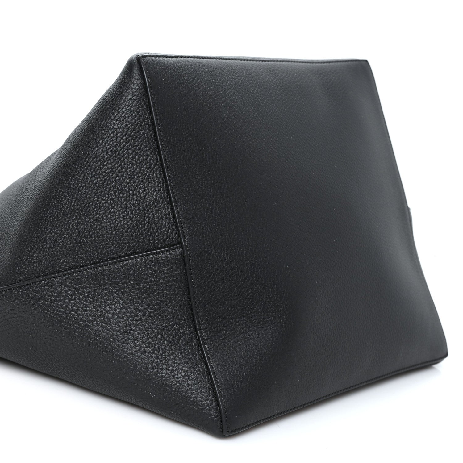 The Row Grained Calfskin Park Tote Three Black 9 of 10