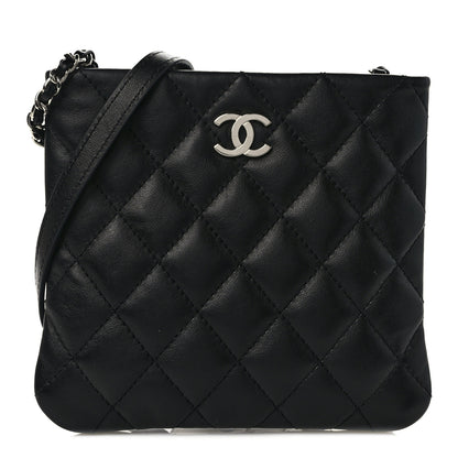 Chanel Lambskin Quilted Crossbody Bag Black 1 of 8
